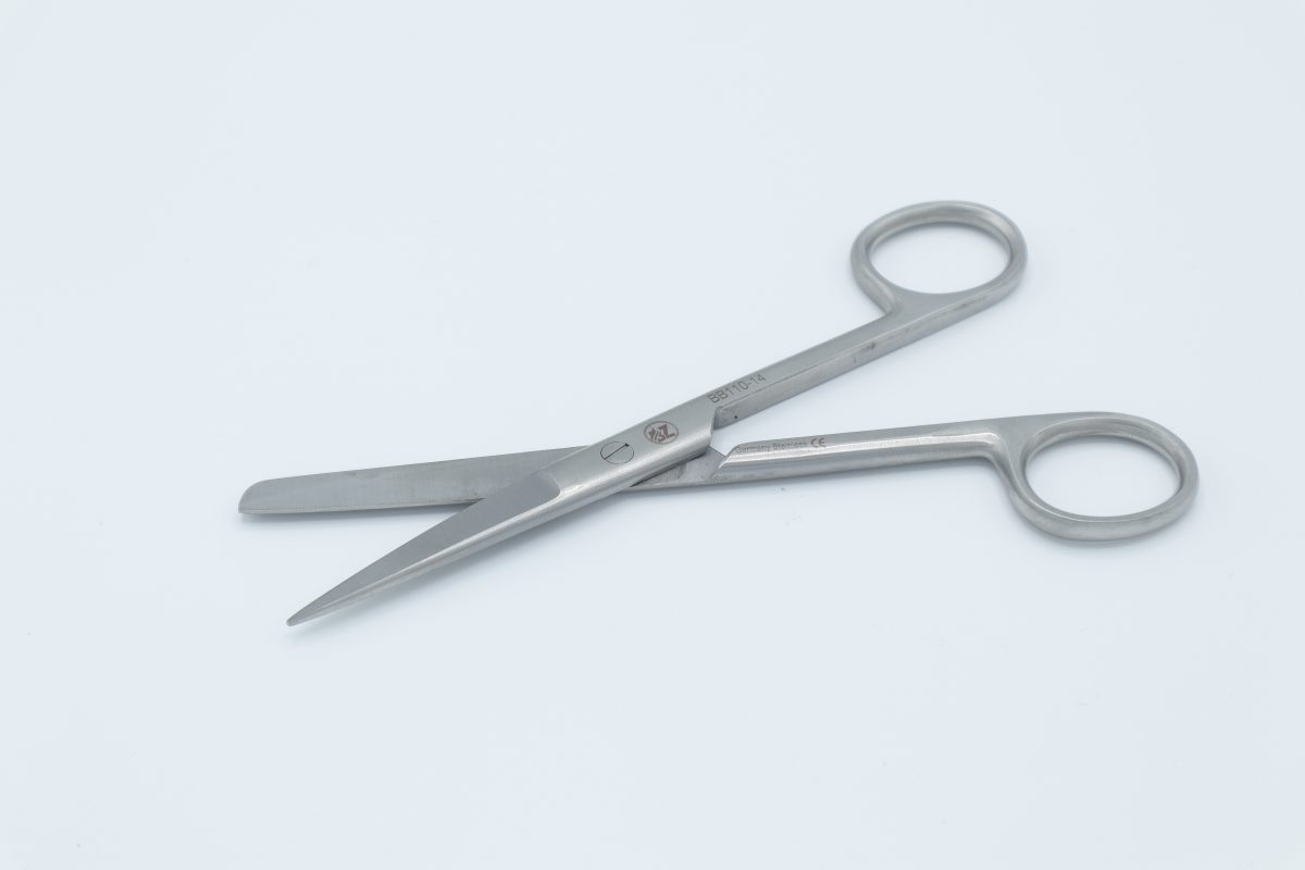 قیچی نخ یکسر تیز سرصاف 14