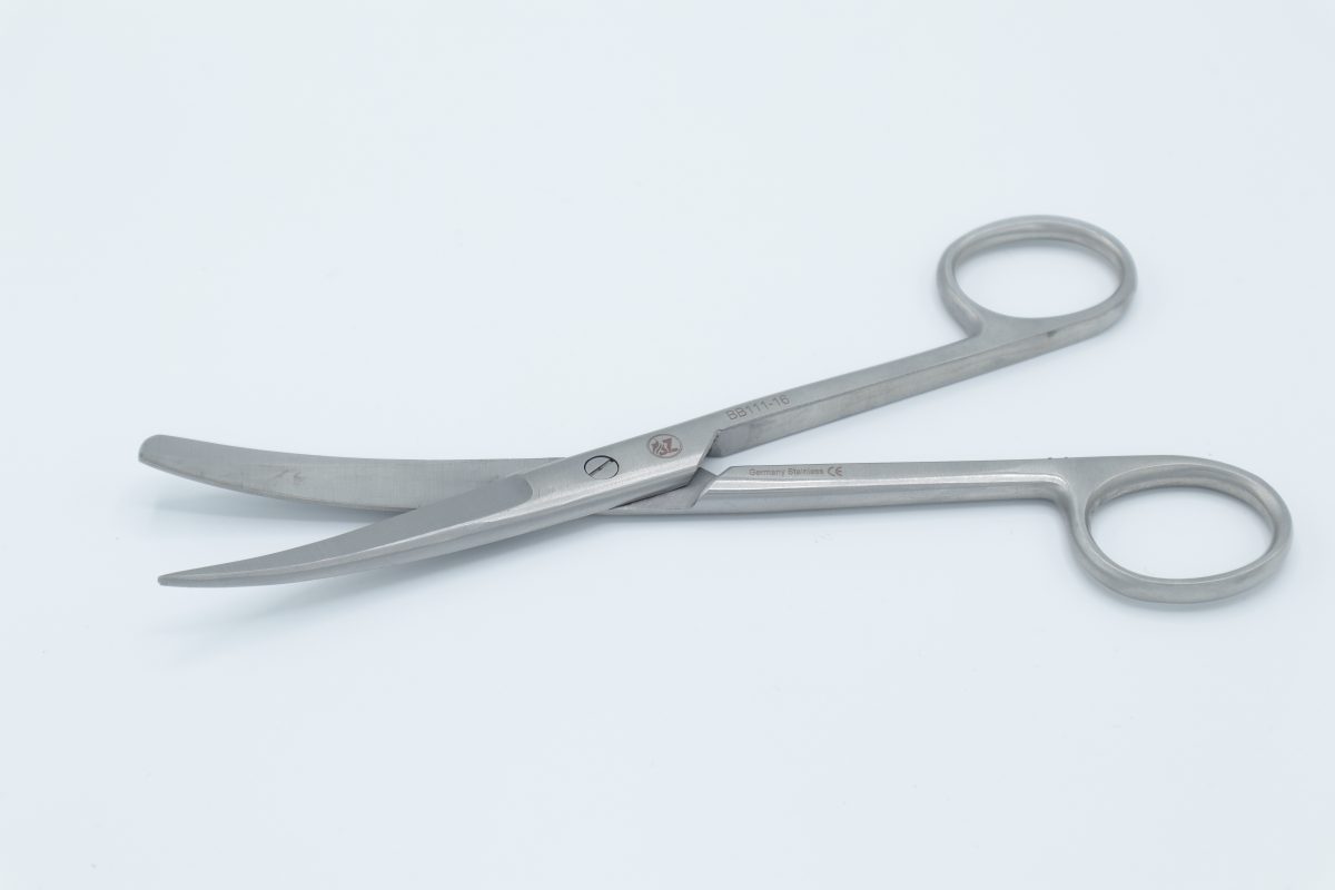 قیچی نخ یکسر تیز سرکج 16