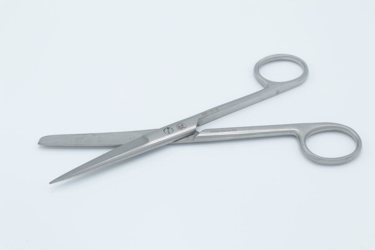 قیچی نخ یکسر تیز سر صاف 16